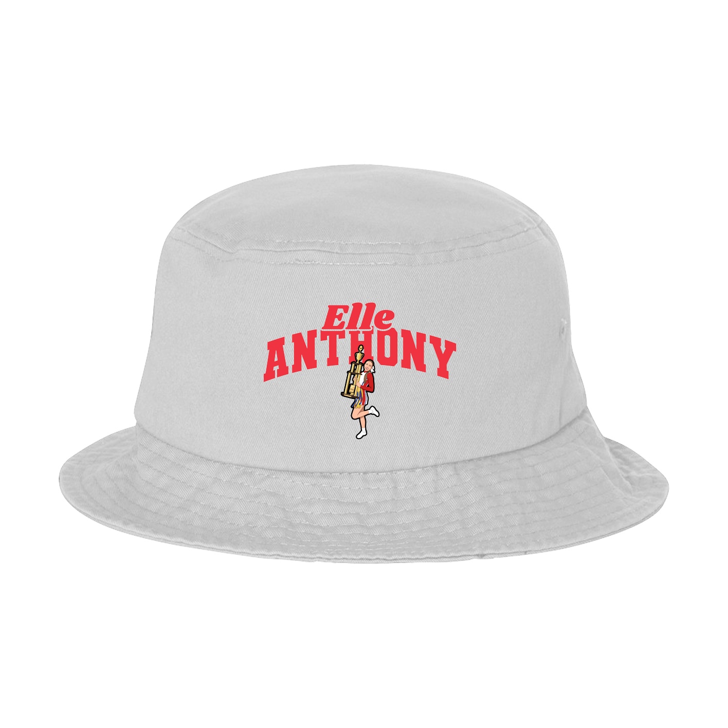 Bucket Cap — Signature Arch in White