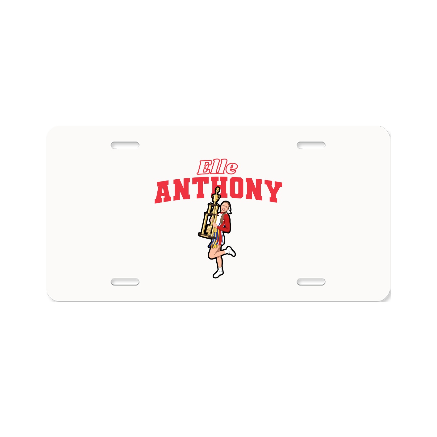 License Plate — Name Arch in Classic
