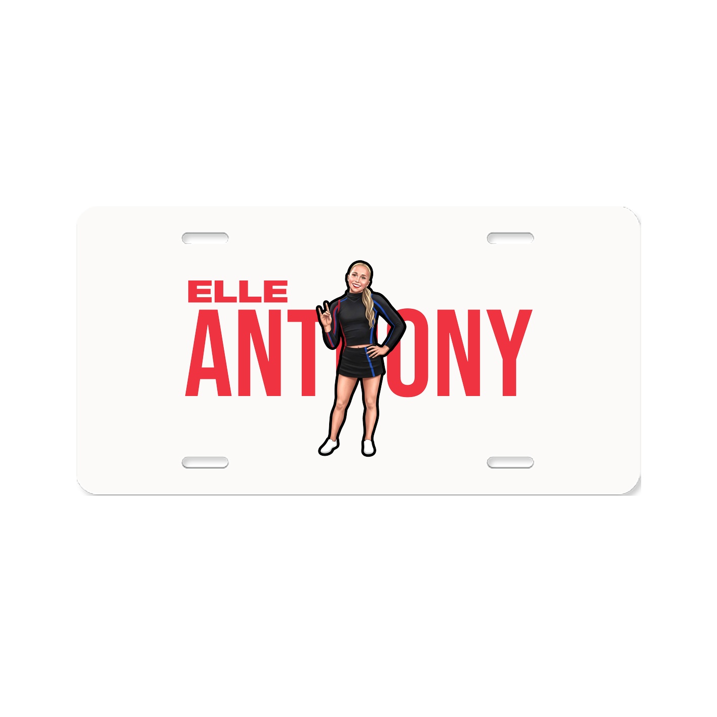 License Plate — Player Name in Classic