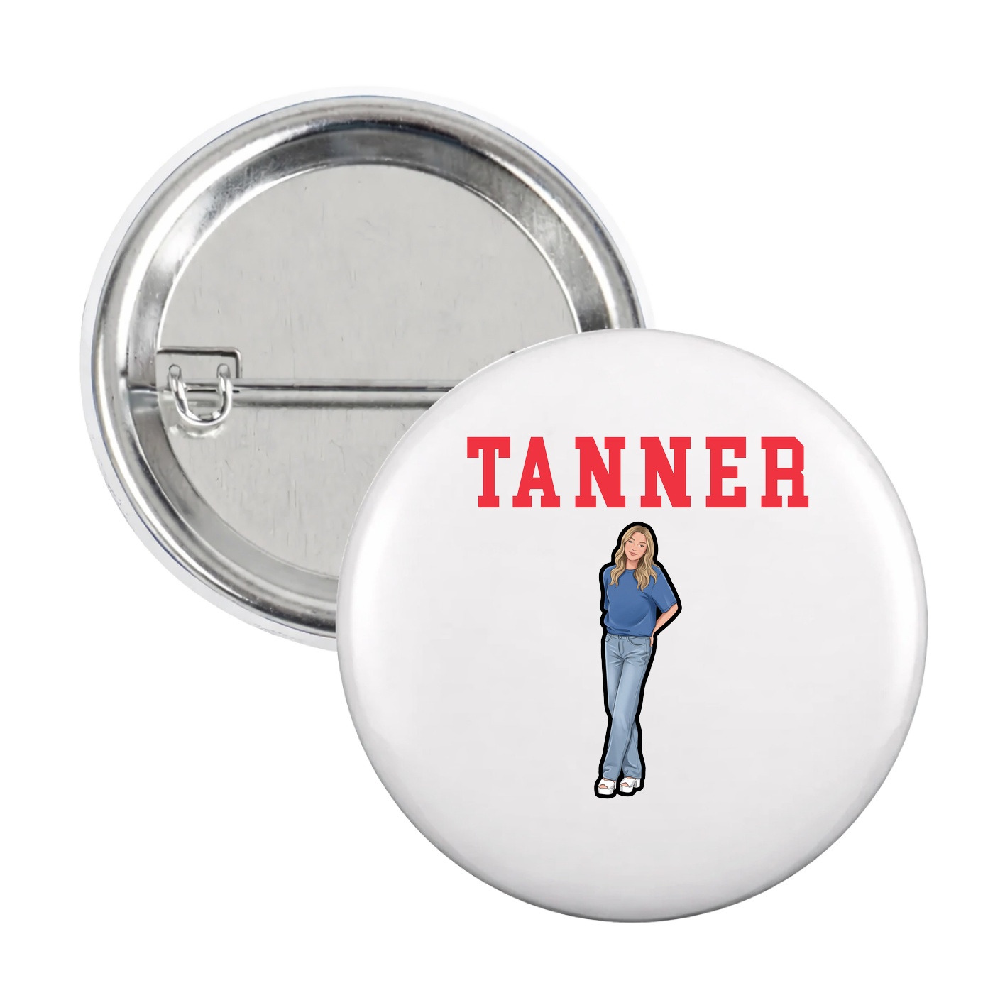 Game Day Button — Shirsey in White