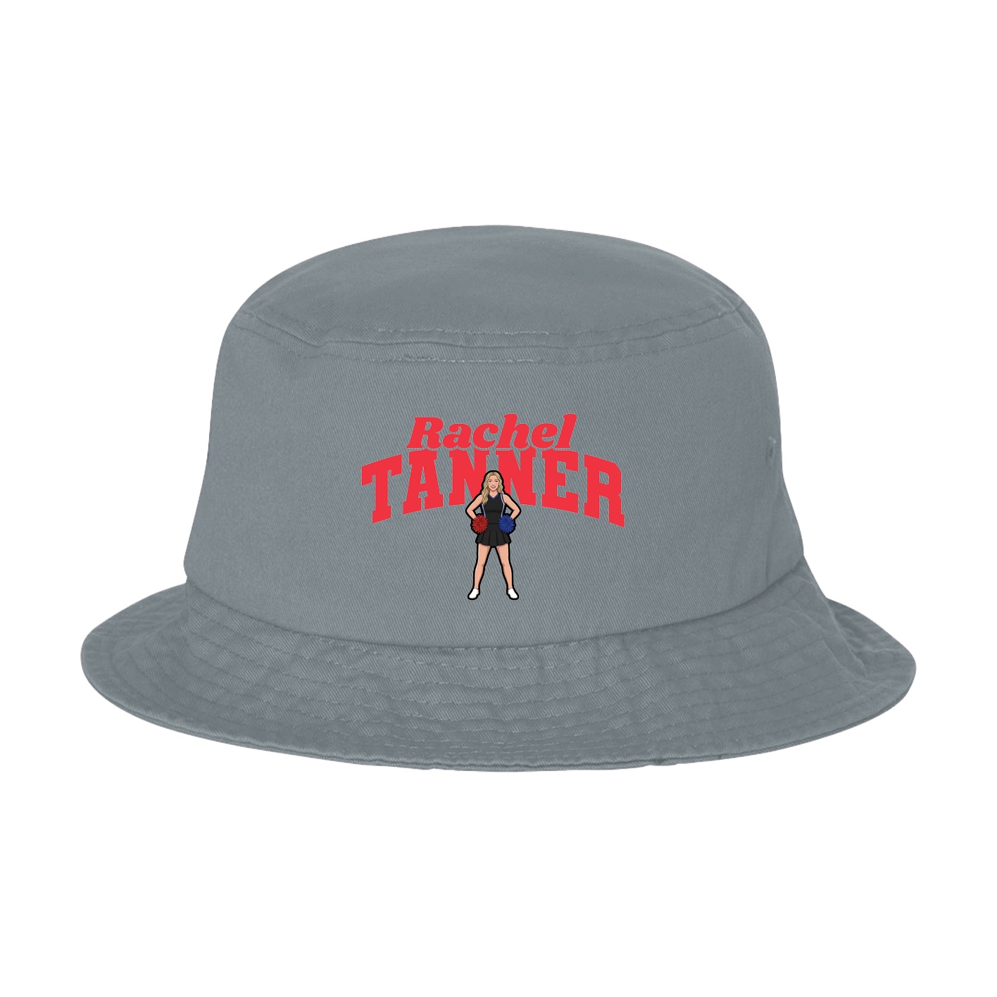 Bucket Cap — Signature Arch in Grey