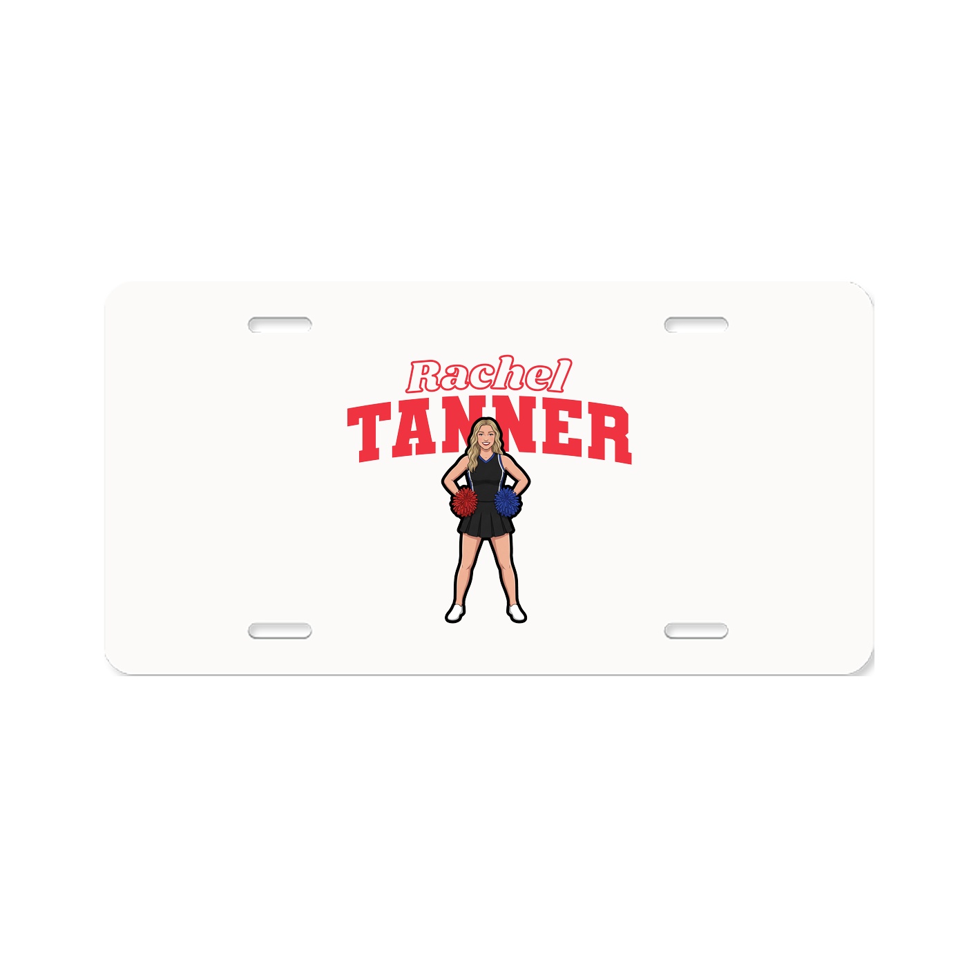 License Plate — Name Arch in Classic