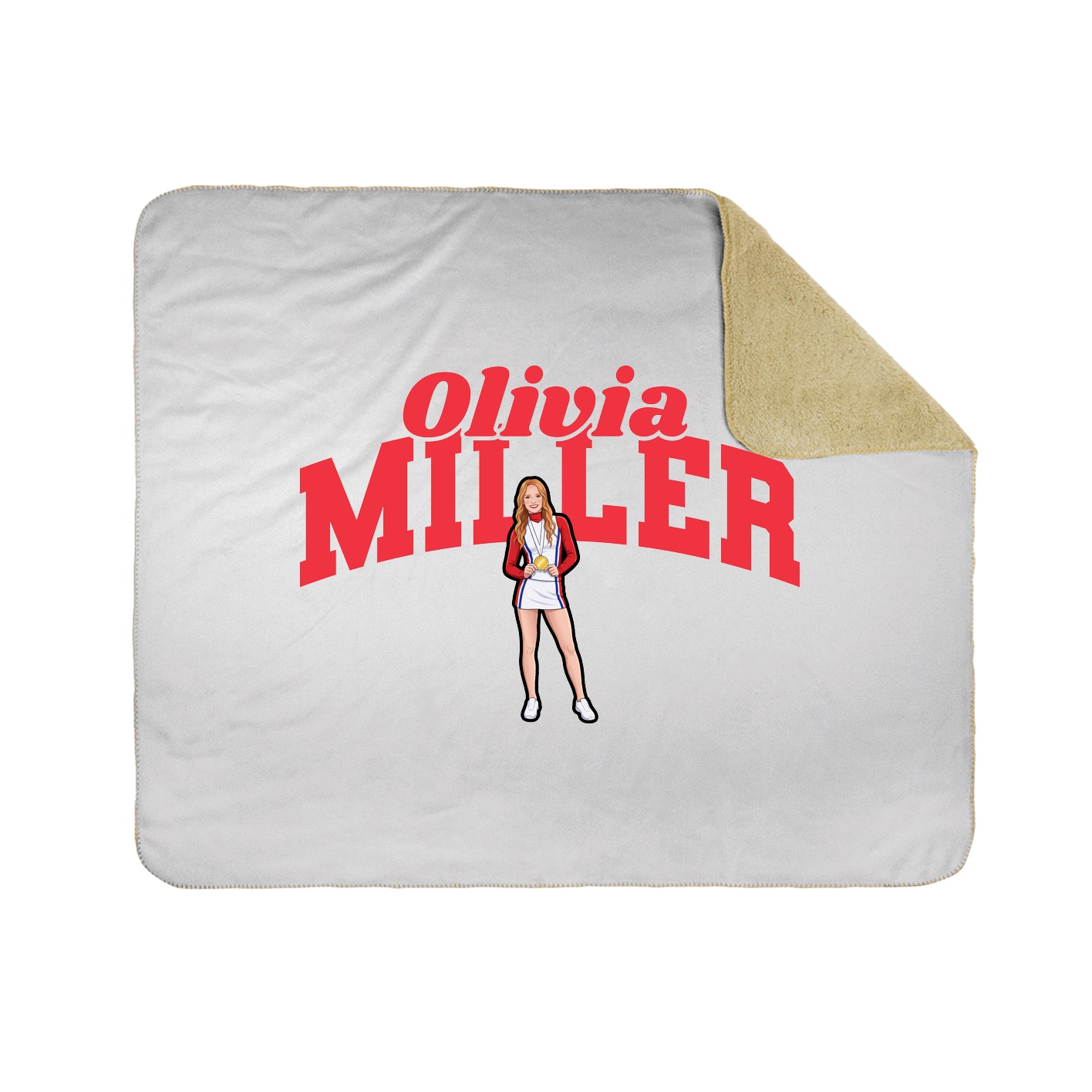 Throw Blanket — Signature Arch in White