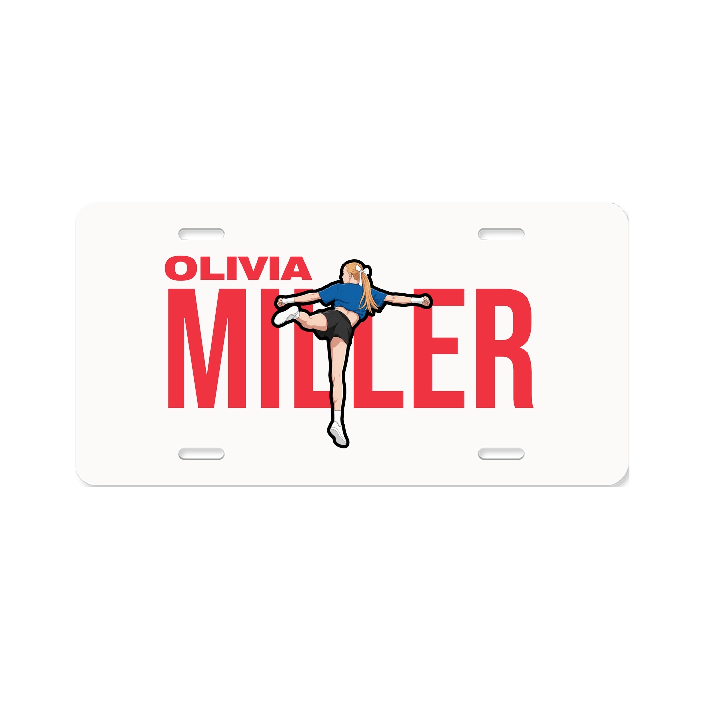 License Plate — Player Name in Classic