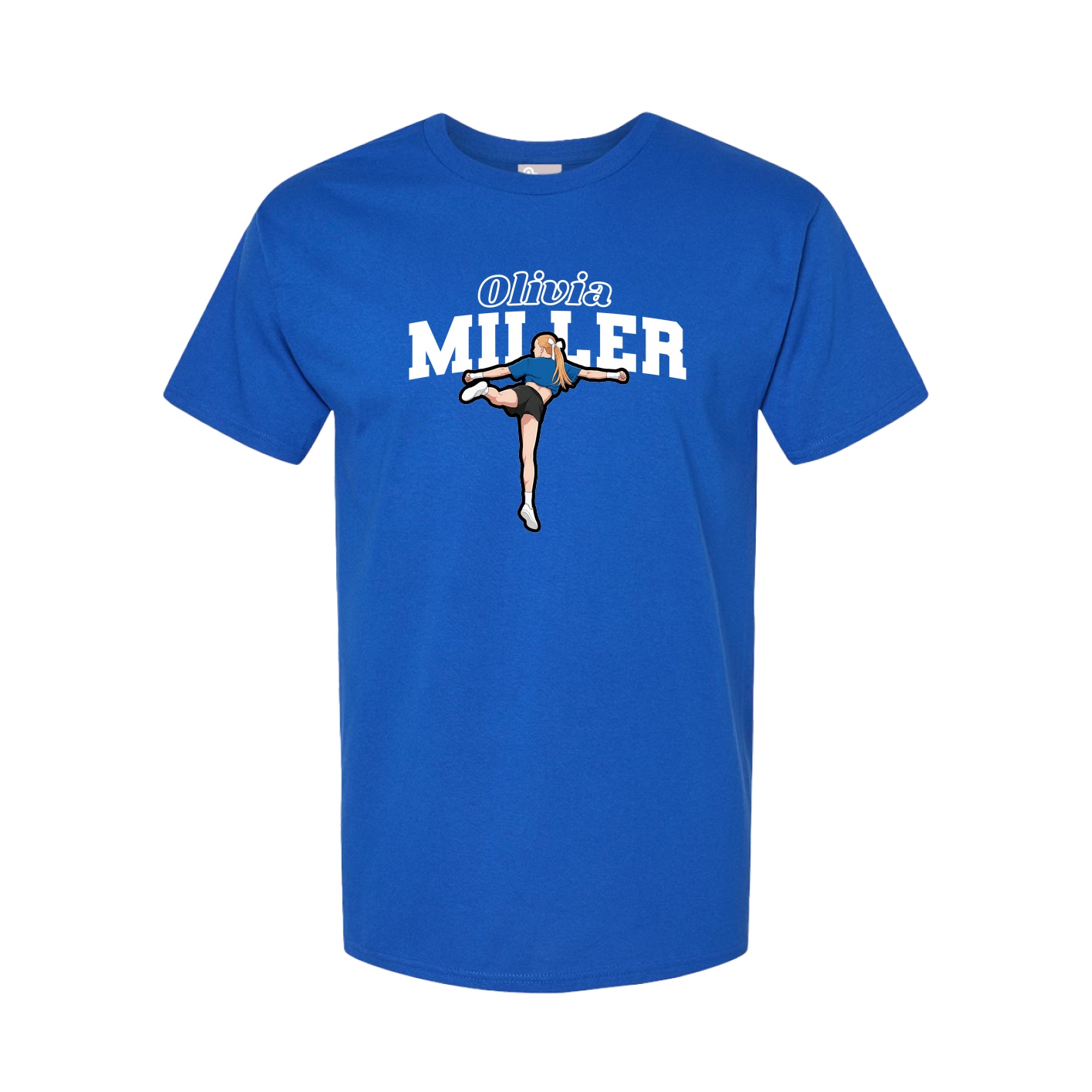 Youth Tee — Name Arch in Royal