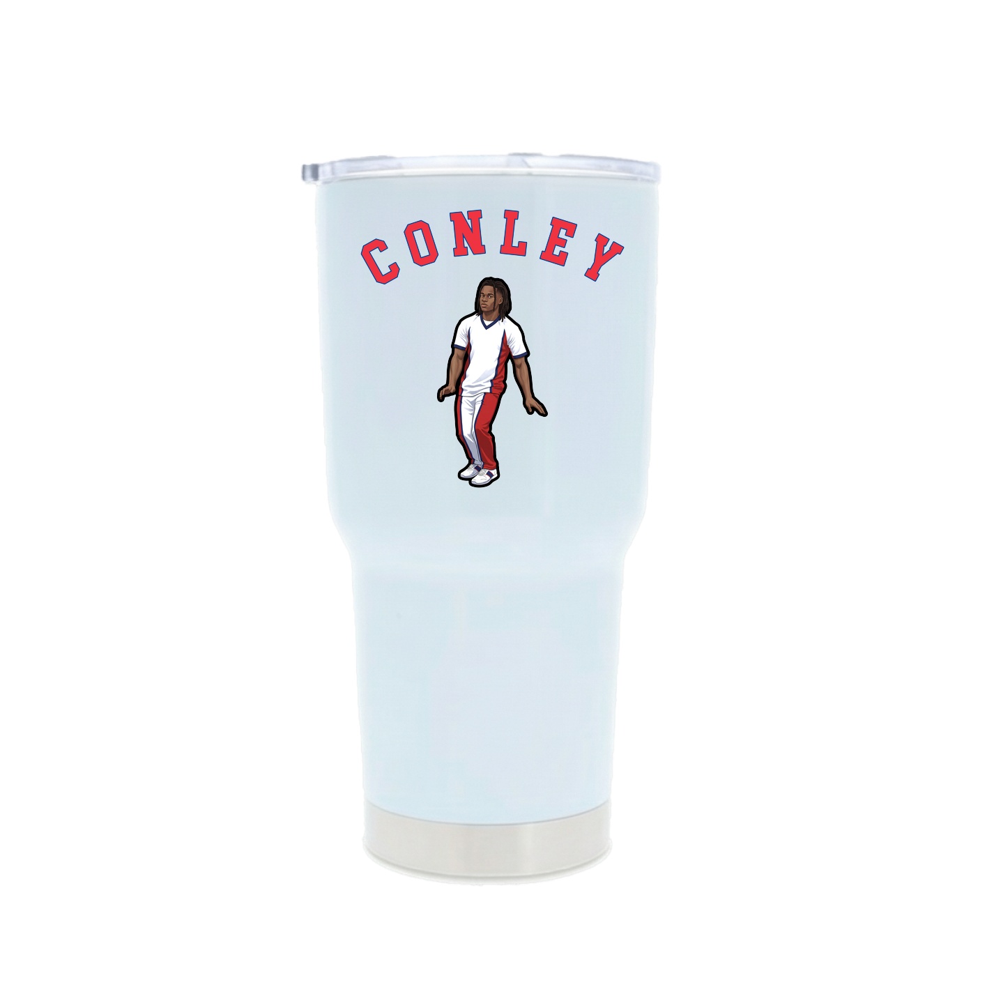 30oz Stainless Steel Tumbler — Shirsey Arch in White