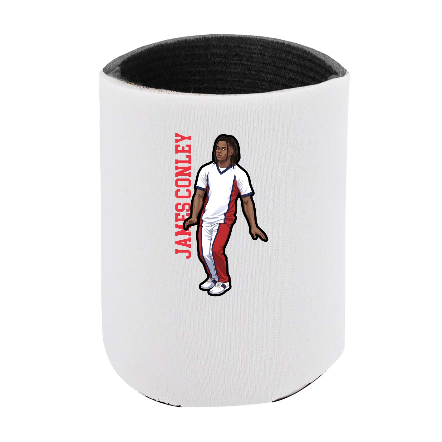 Can Holder — Name Vertical in White
