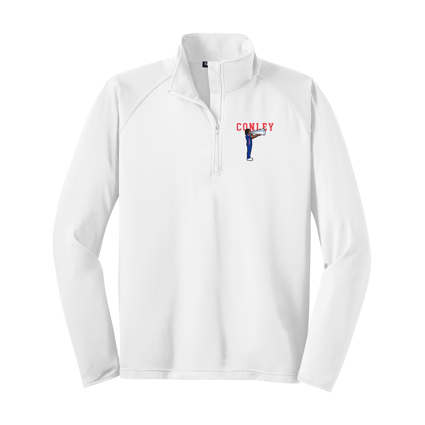 Q-Zip Pullover — Shirsey in White