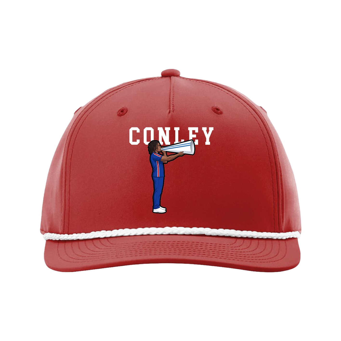 Five-Panel Classic Rope Cap — Shirsey in Red