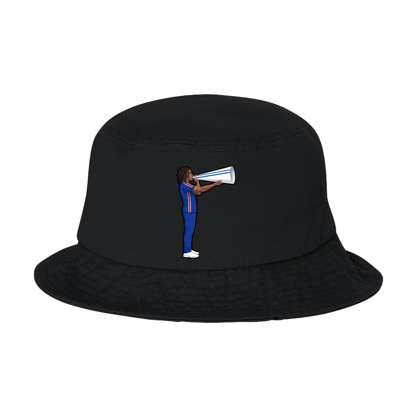 Bucket Cap — Name Vertical in Black
