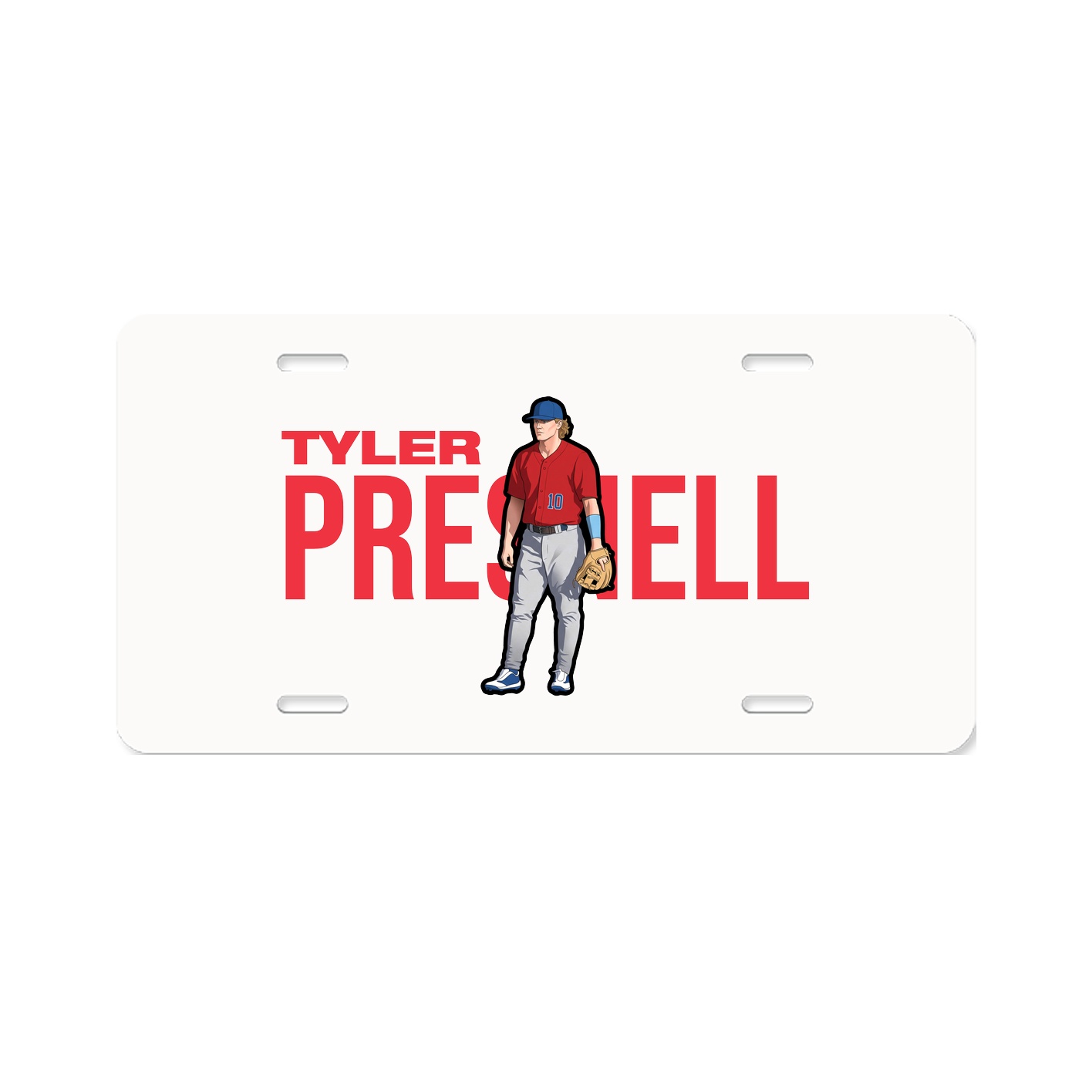 License Plate — Player Name in Classic