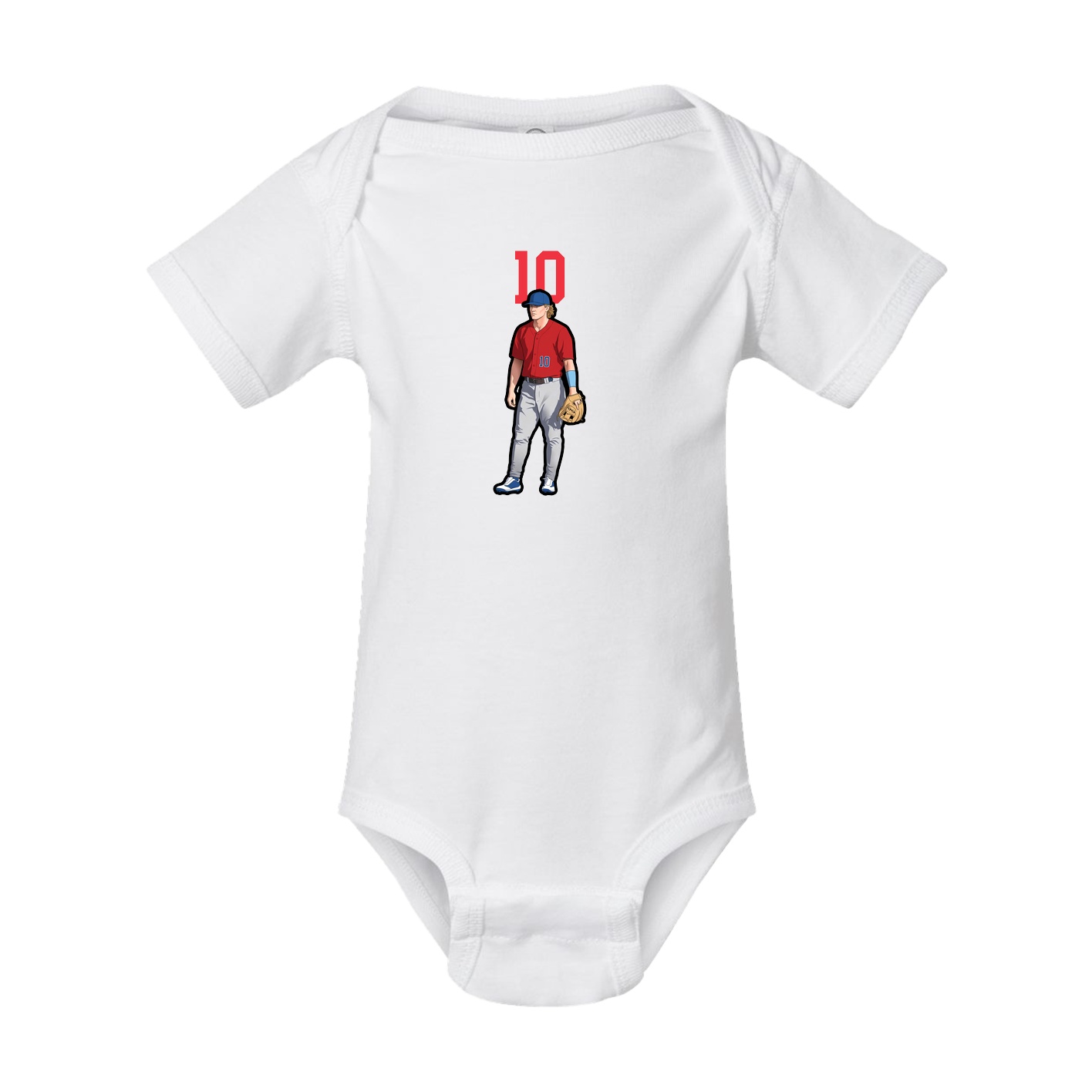 Baby Onesie — Number Top in White