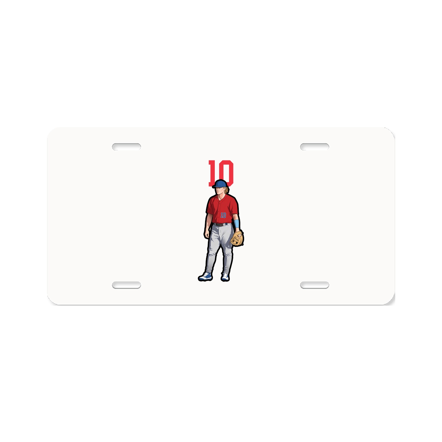 License Plate — Number Top in Classic