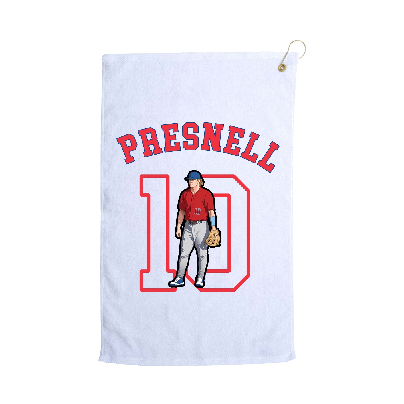 Golf Towel — Shirsey Arch in White
