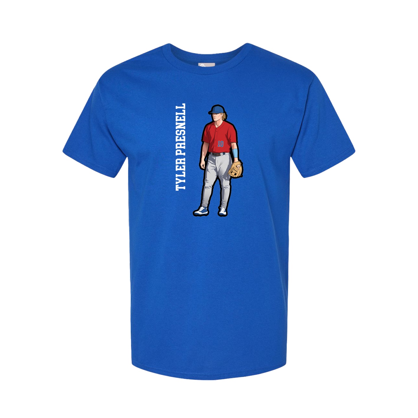Tee — Name Vertical in Royal