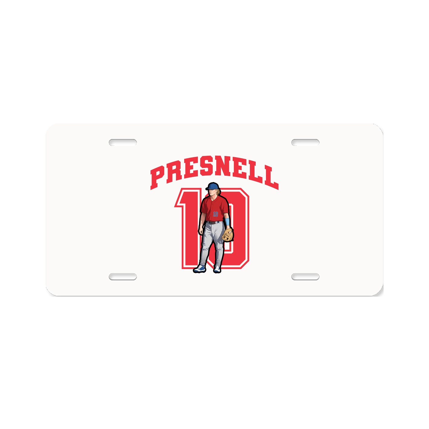 License Plate — Number in Classic