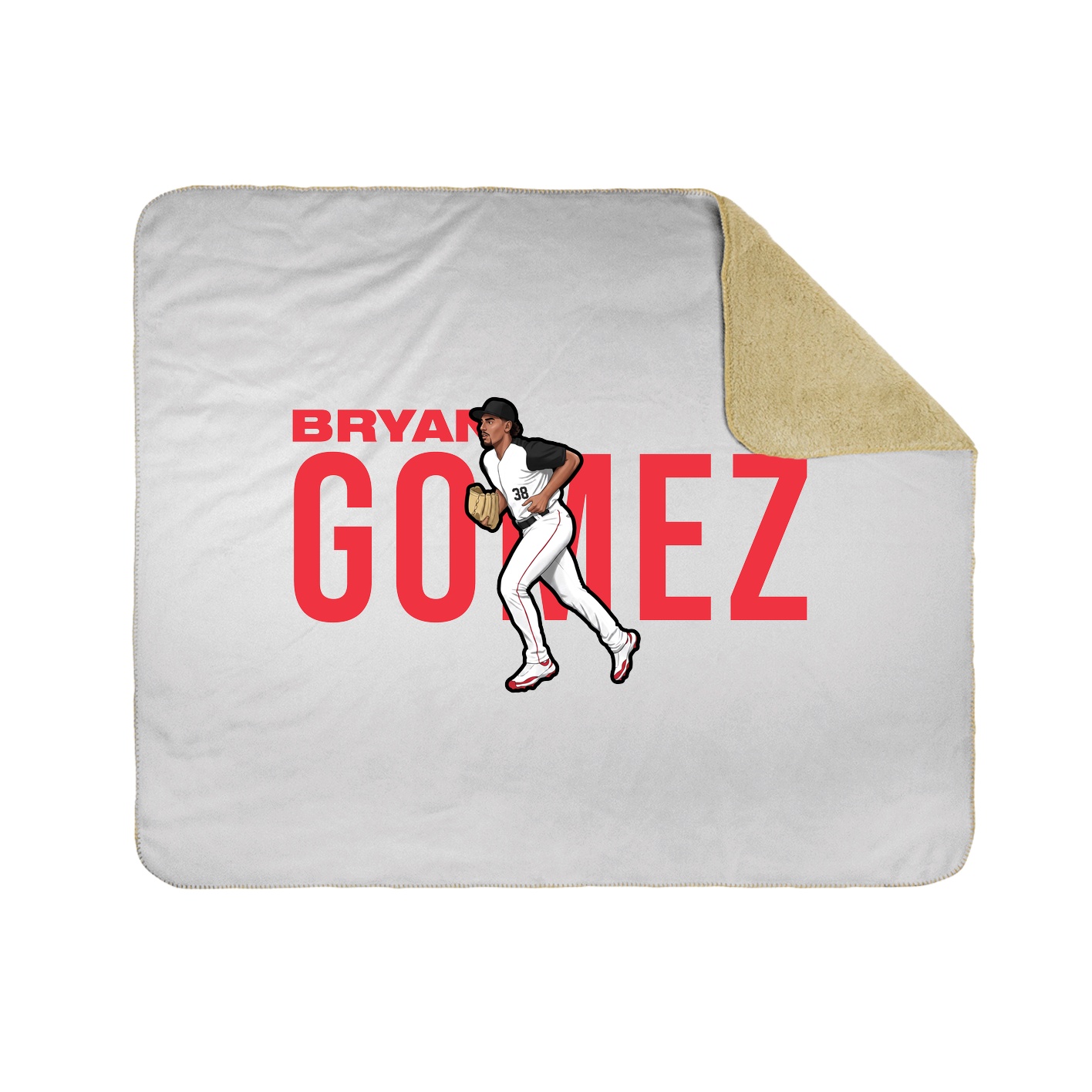 Throw Blanket — Player Name in White