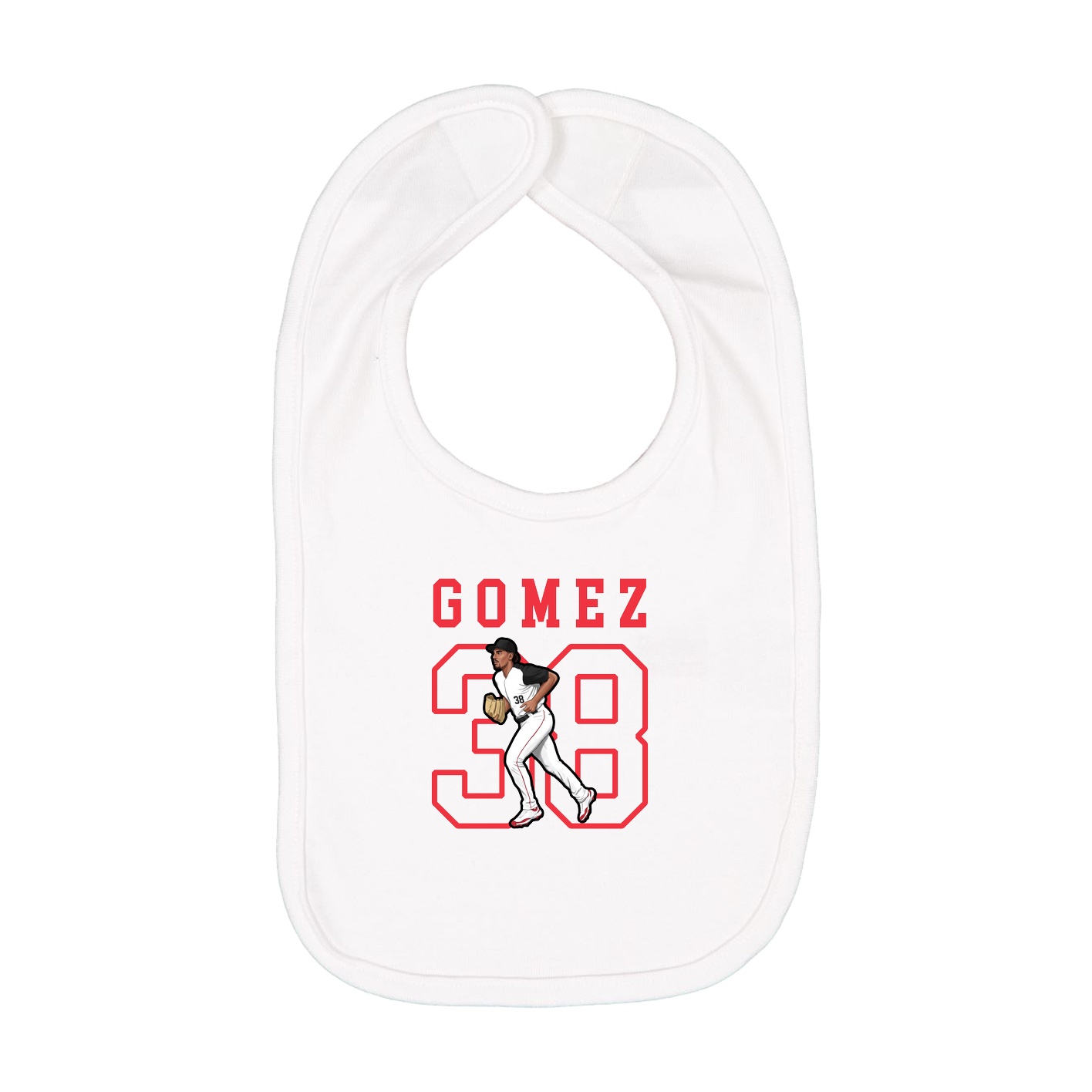 Infant Bib — Shirsey in White