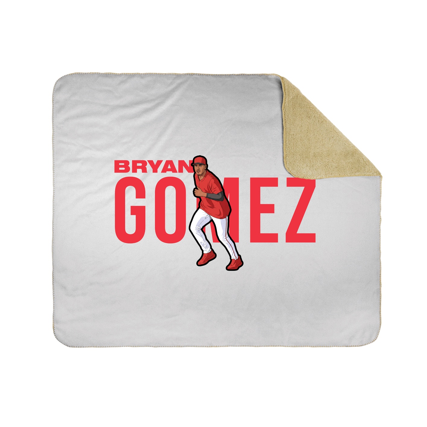 Throw Blanket — Player Name in White