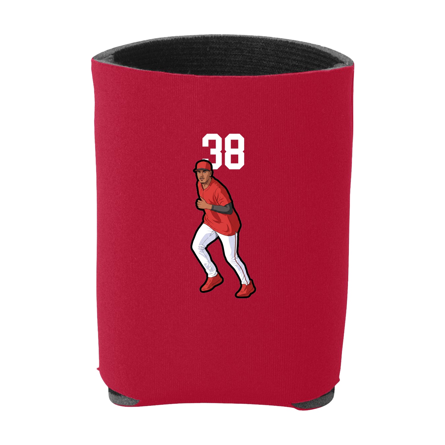 Can Holder — Number Top in Red