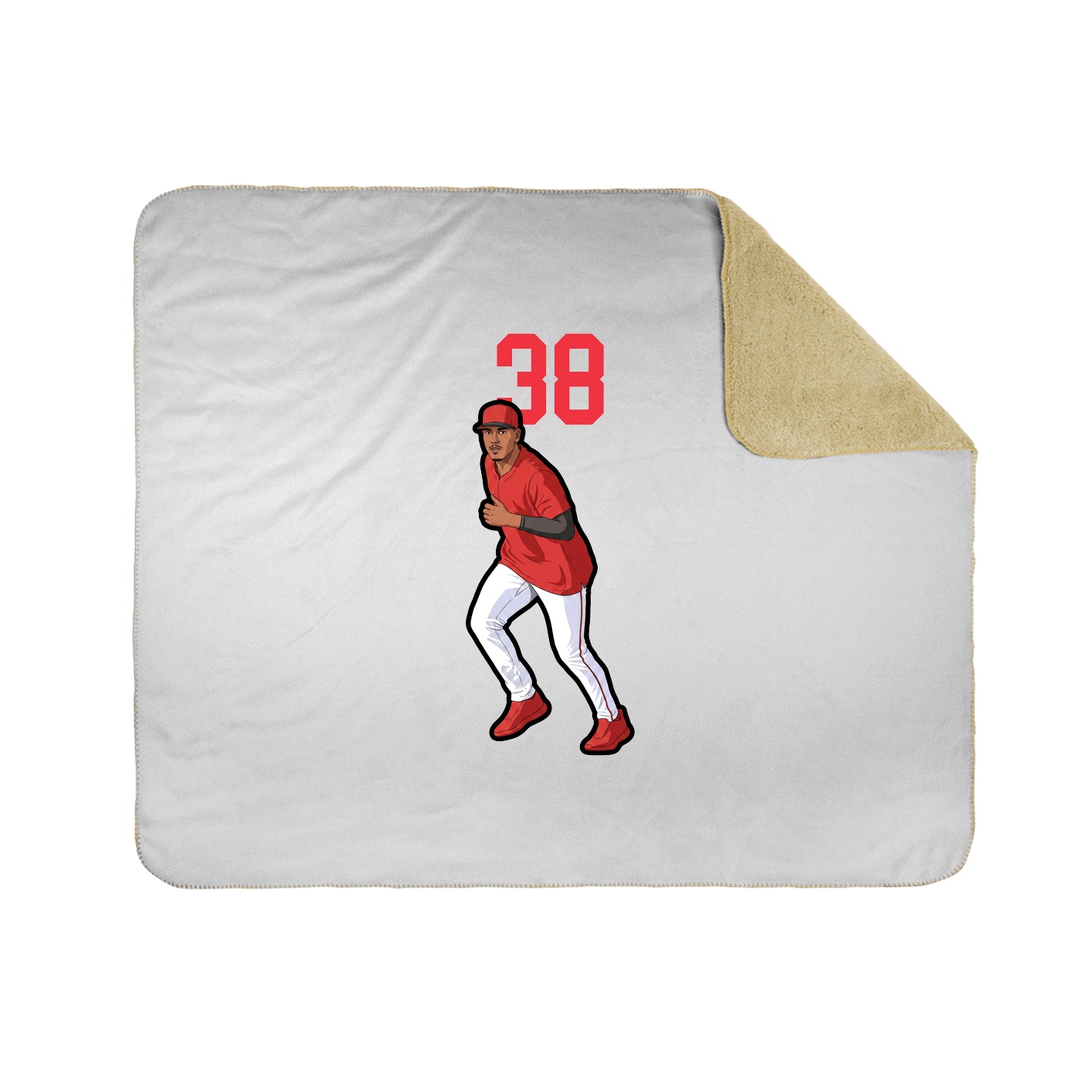 Throw Blanket — Number Top in White