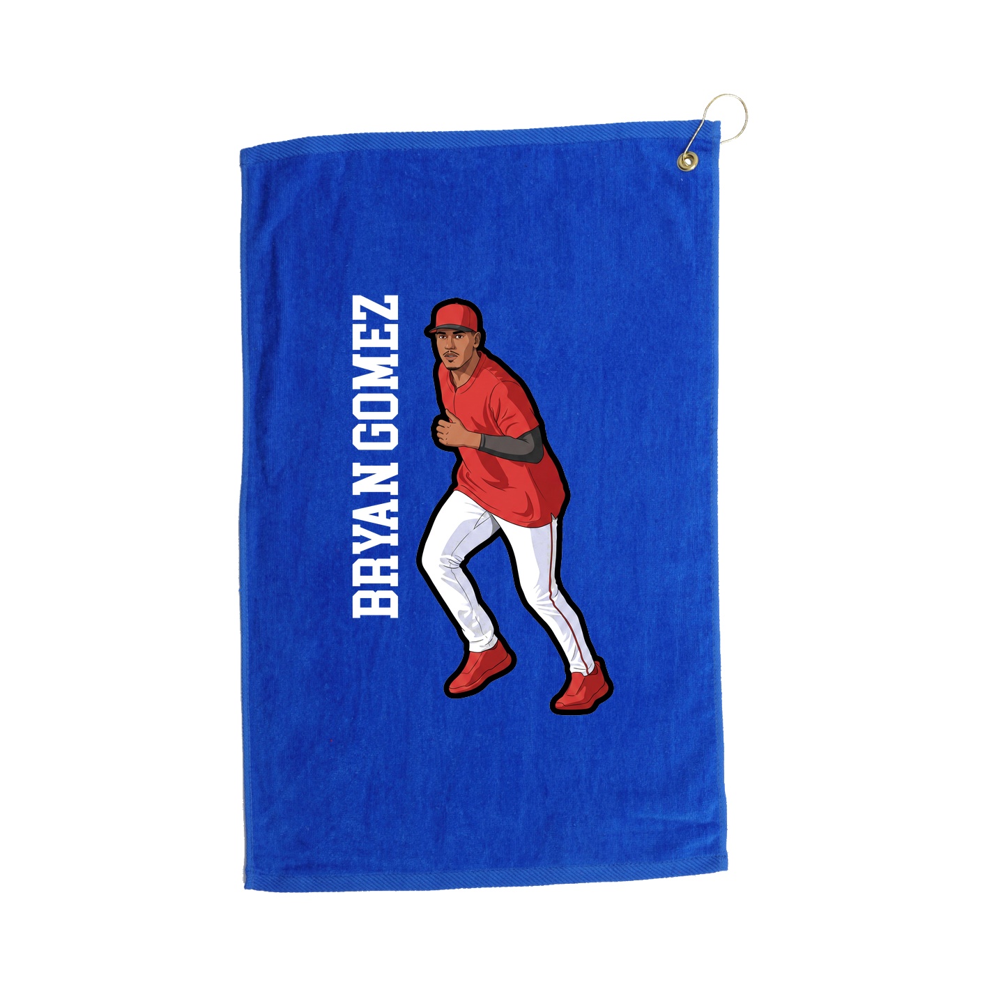 Golf Towel — Name Vertical in Royal