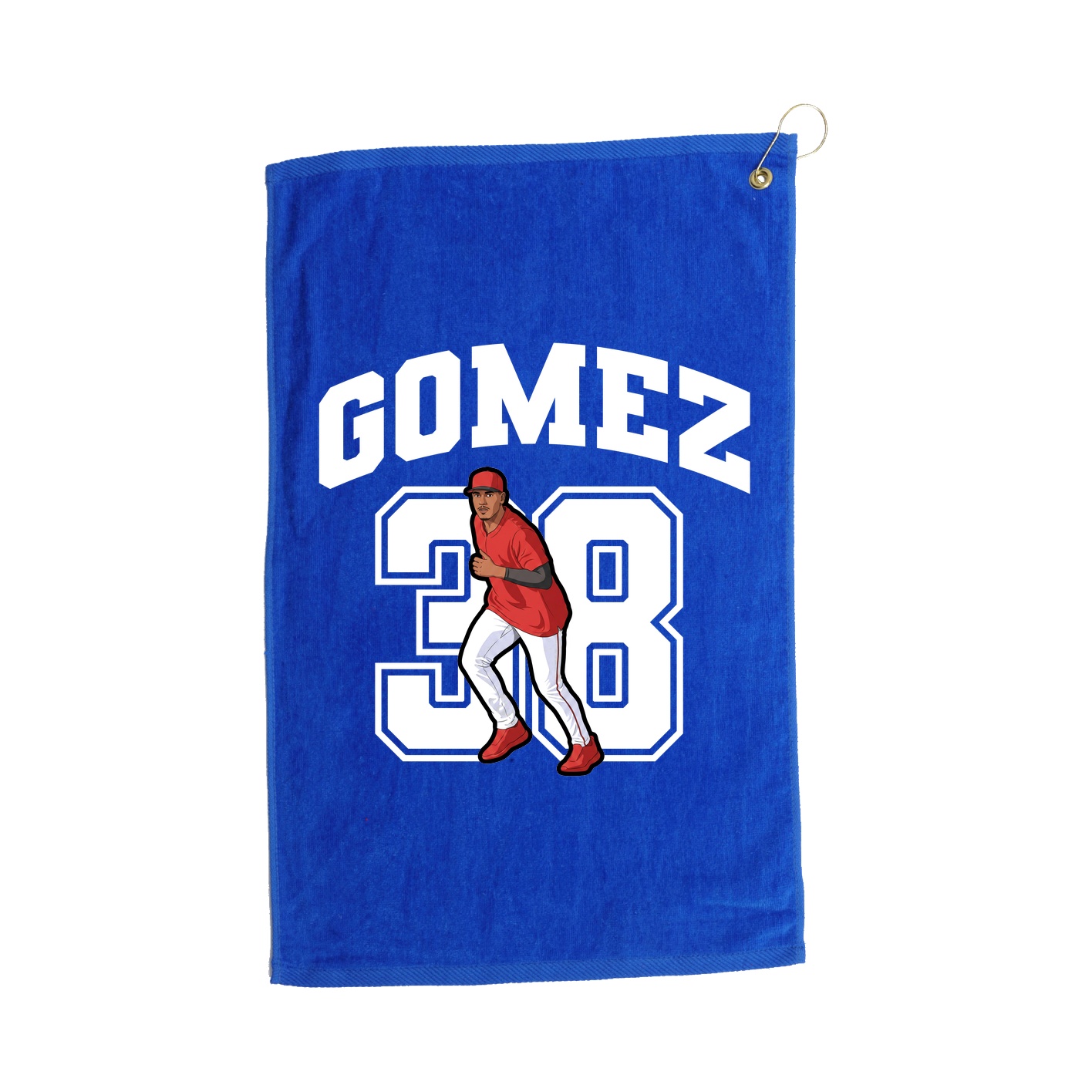 Golf Towel — Number in Royal