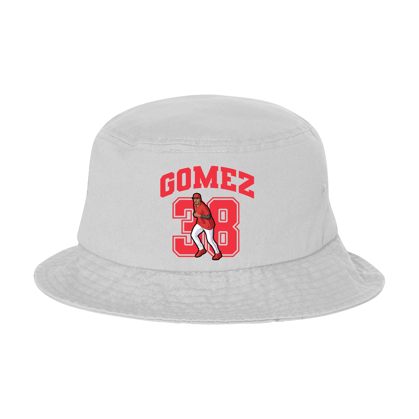 Bucket Cap — Number in White