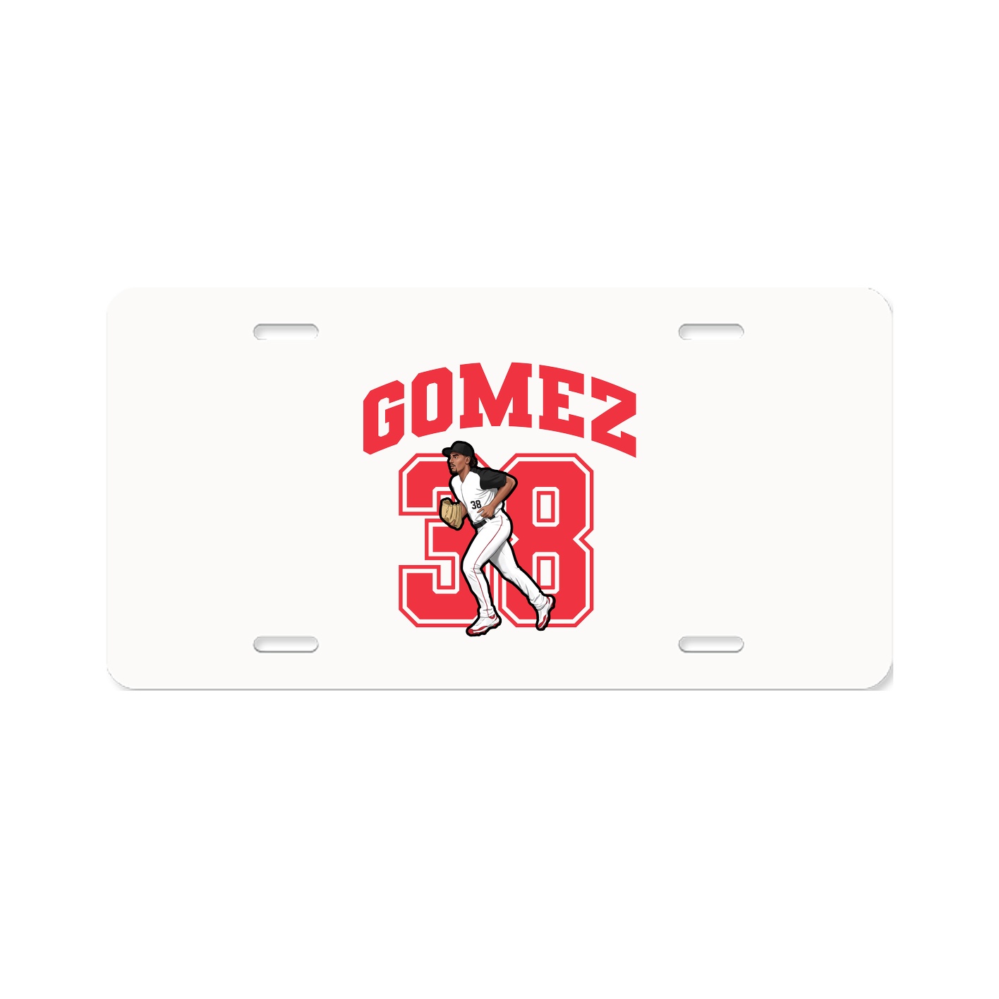 License Plate — Number in Classic