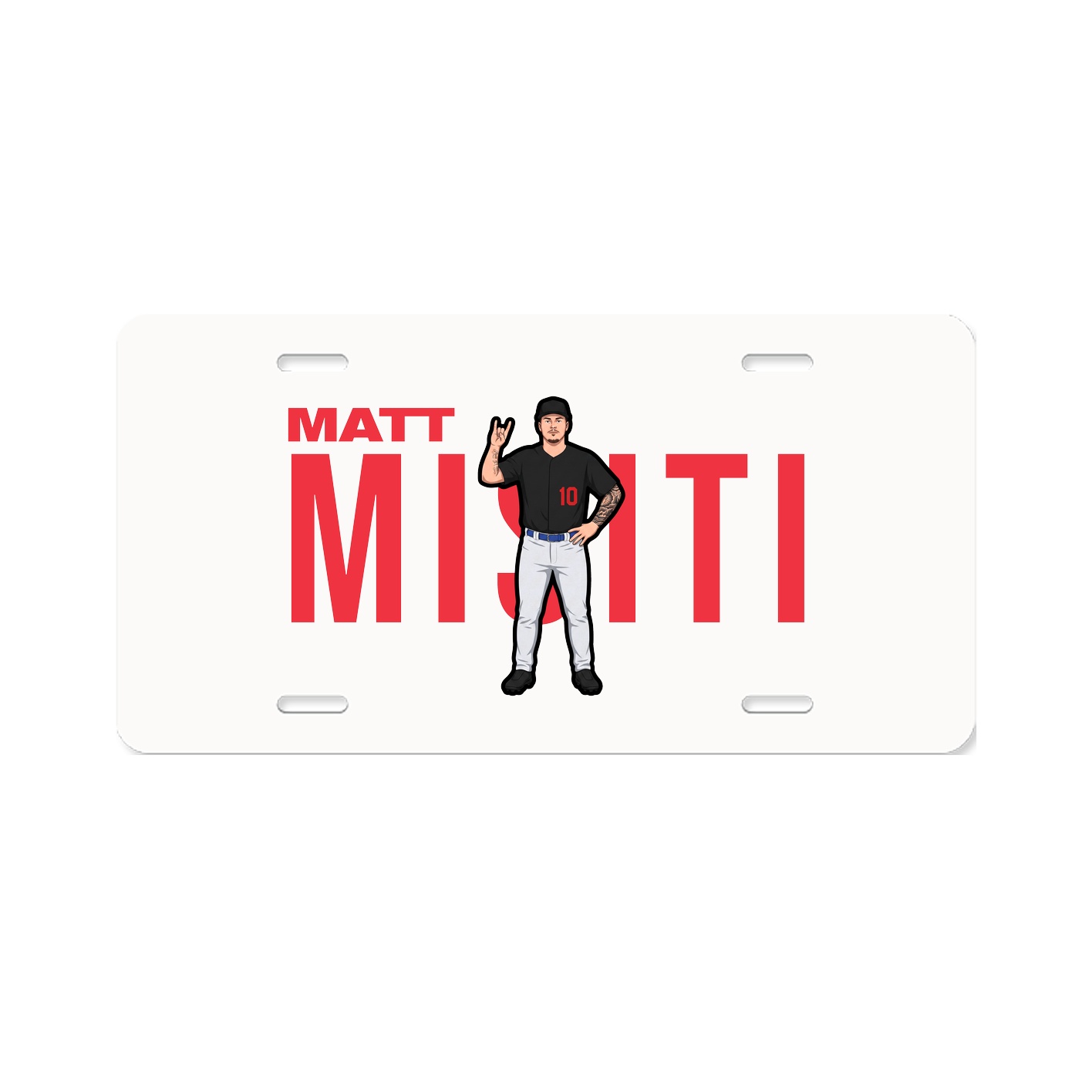 License Plate — Player Name in Classic