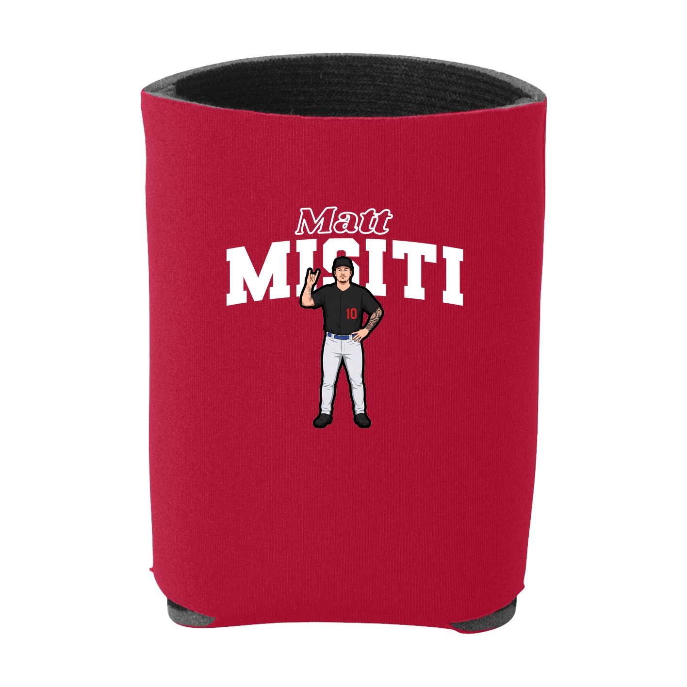 Can Holder — Name Arch in Red