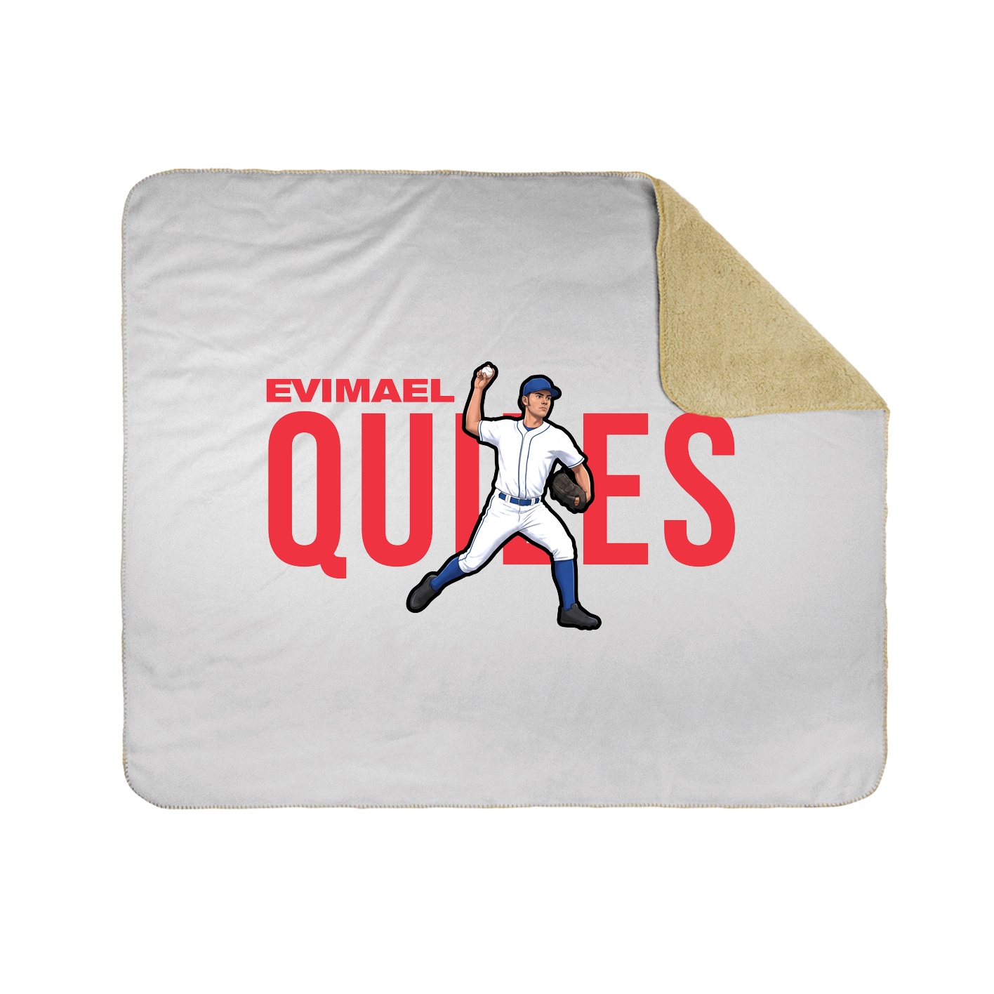 Throw Blanket — Player Name in White