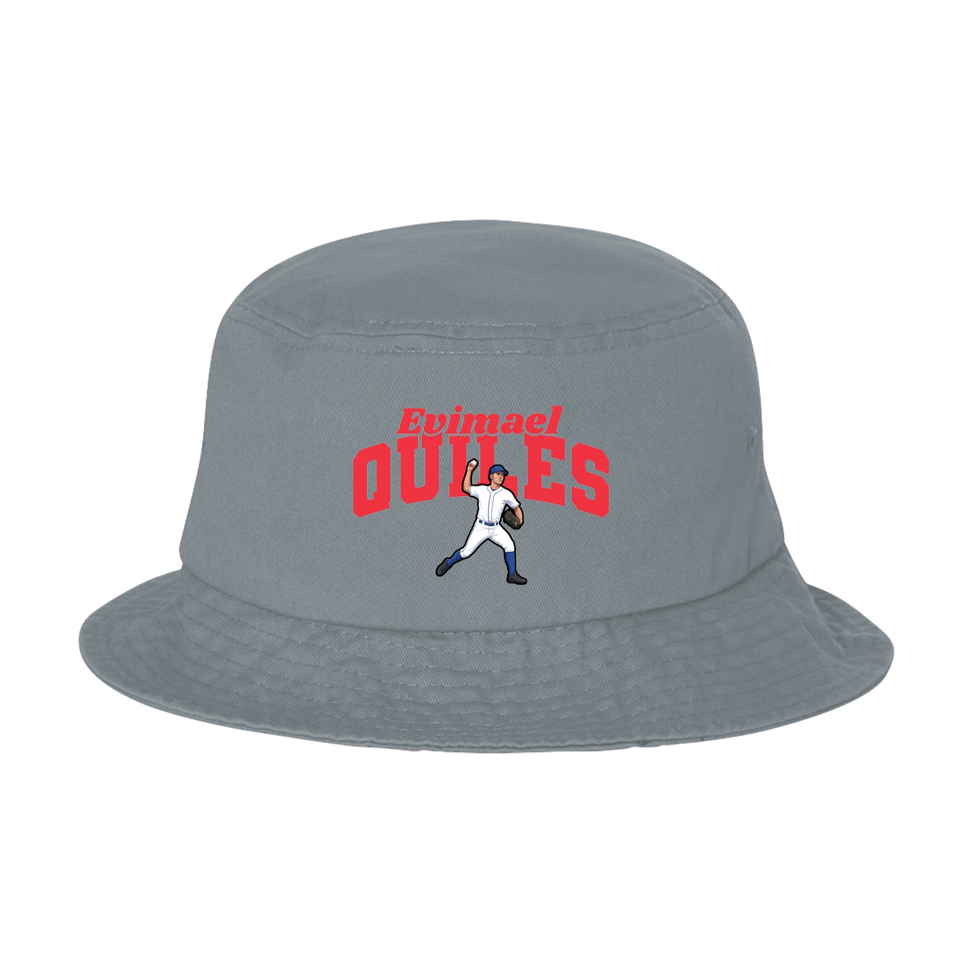 Bucket Cap — Signature Arch in Grey