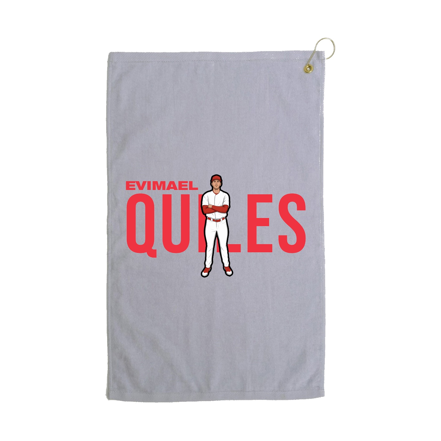 Golf Towel — Player Name in Grey