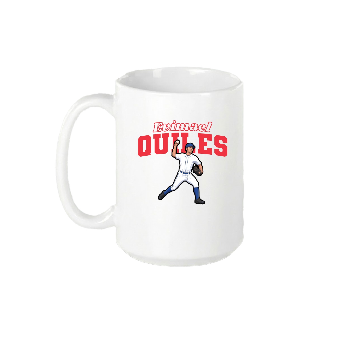 15oz Coffee Mug — Name Arch in White