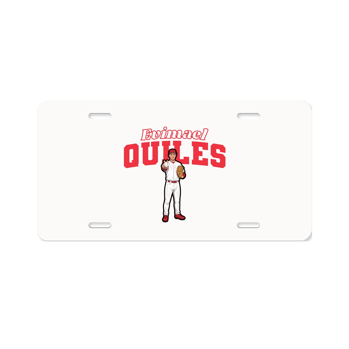 License Plate — Name Arch in Classic