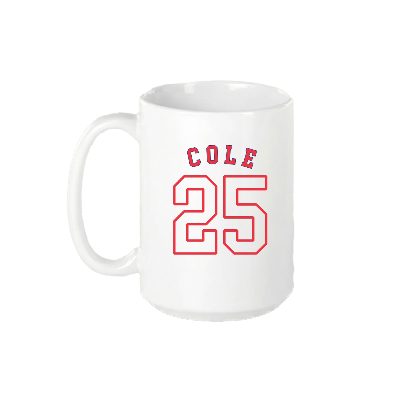 15oz Coffee Mug — Shirsey Arch in White