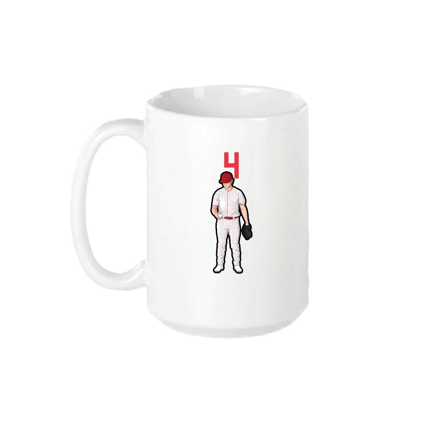 15oz Coffee Mug — Number Top in White