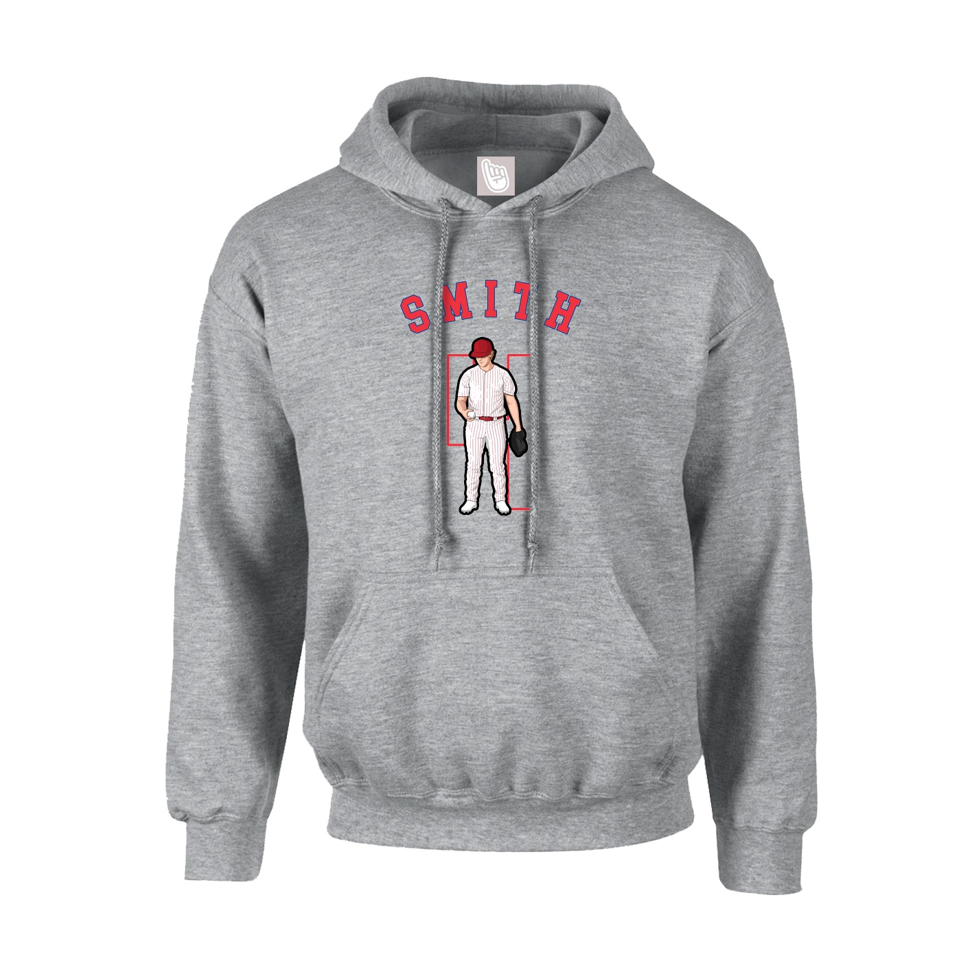 Youth Hoodie — Shirsey Arch in Grey