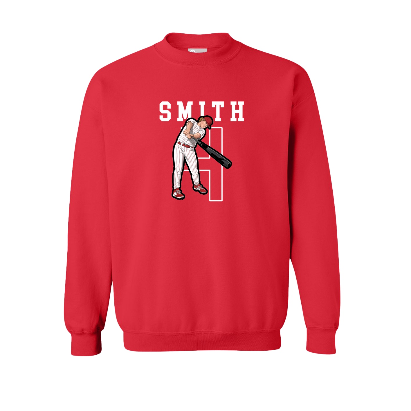 Fleece Crew — Shirsey in Red
