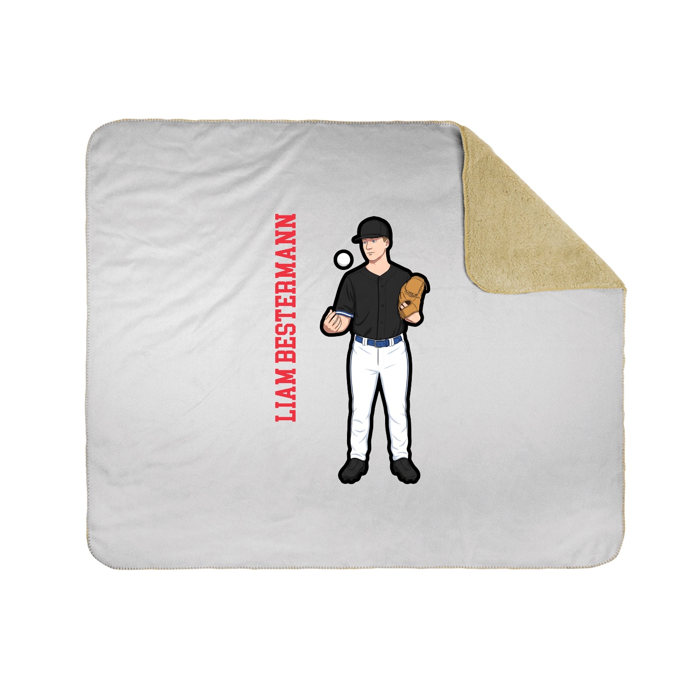 50x60 Sherpa Lined Throw Blanket