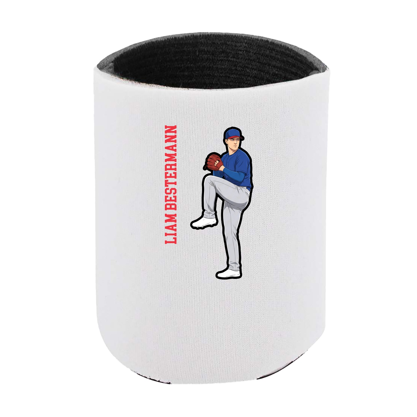 Can Holder — Name Vertical in White