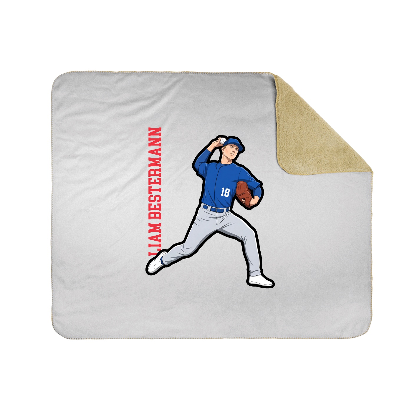 50x60 Sherpa Lined Throw Blanket