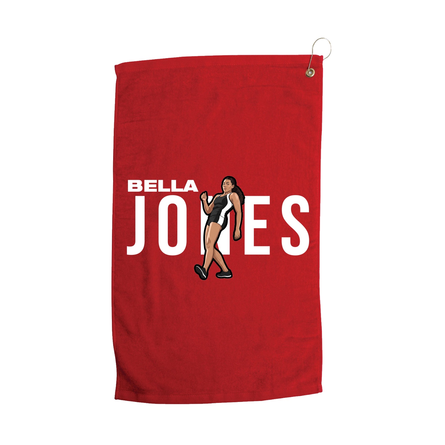 Golf Towel — Player Name in Red
