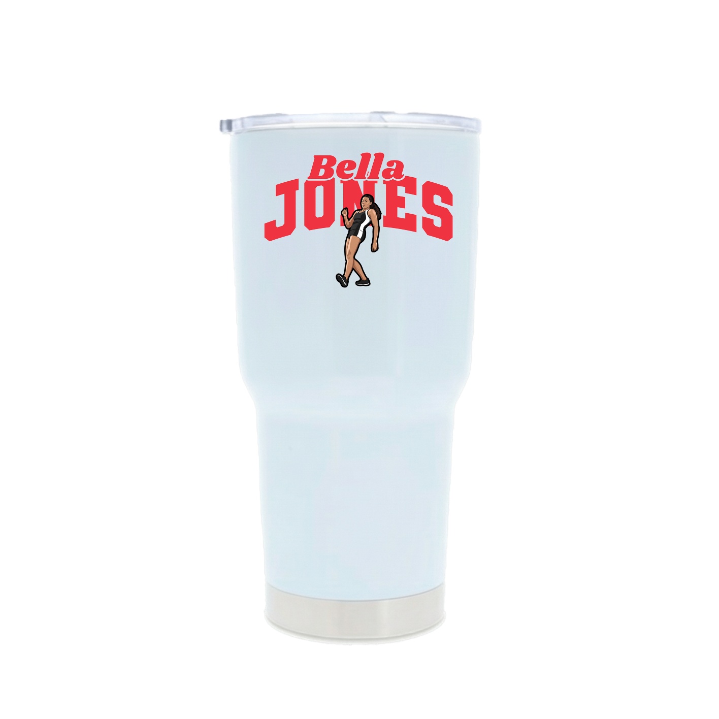 30oz Stainless Steel Tumbler — Signature Arch in White
