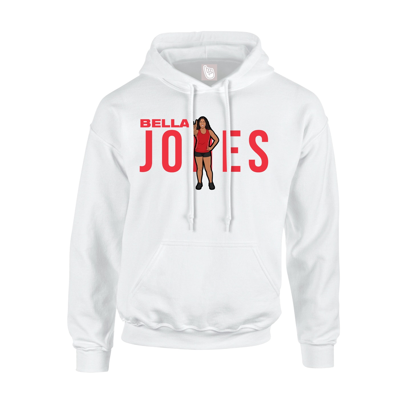 Hoodie — Player Name in White