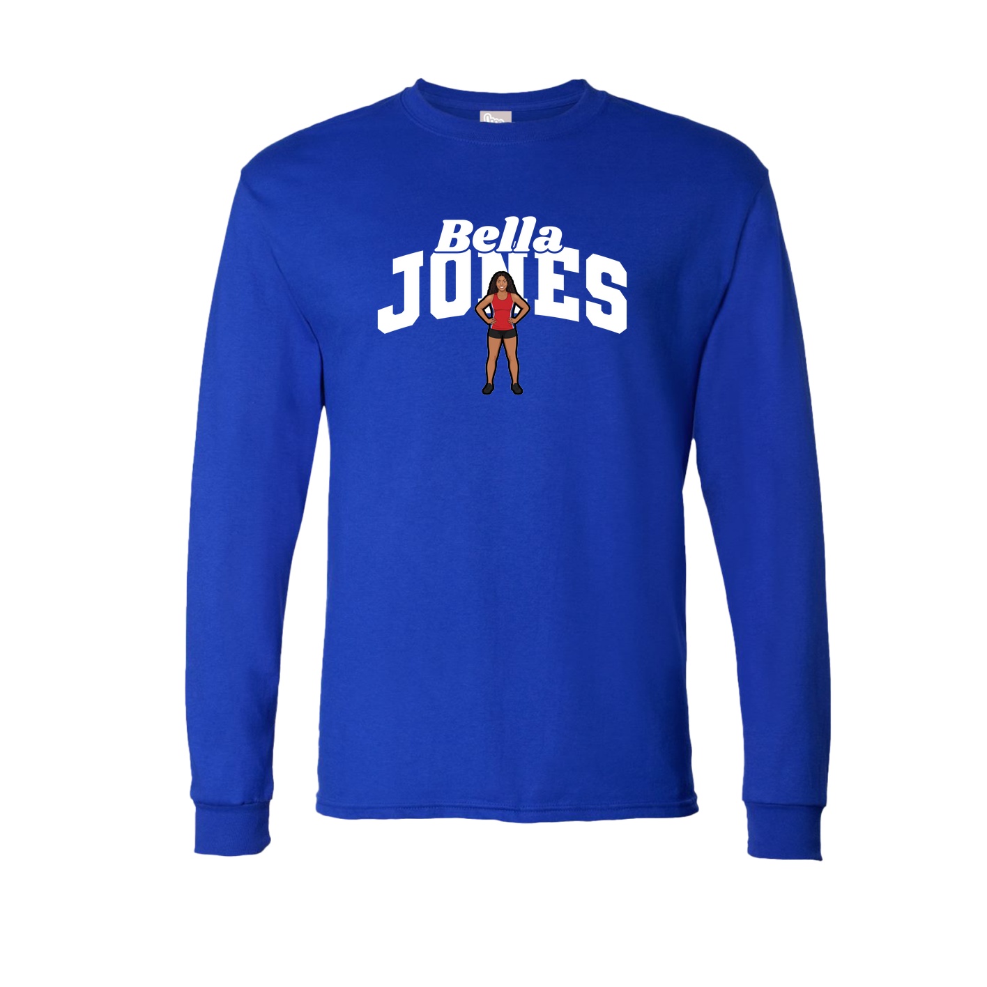 Long Sleeve Tee — Signature Arch in Royal