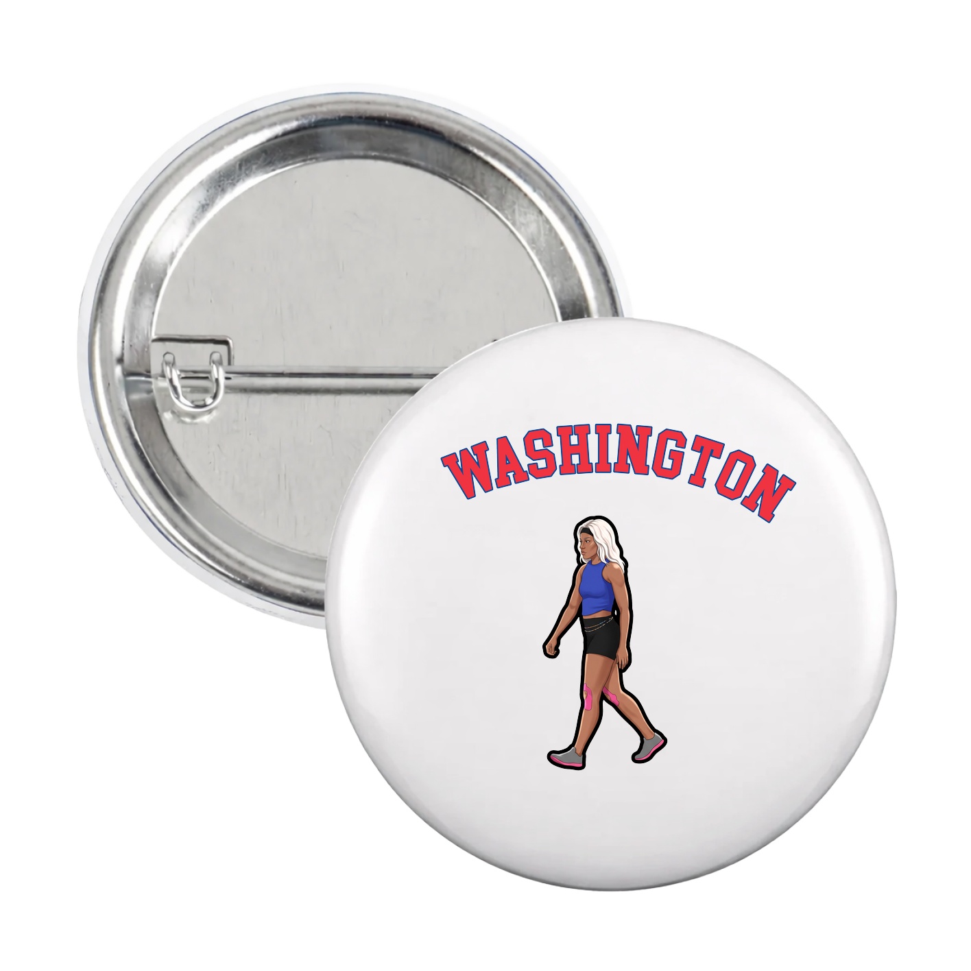 Game Day Button — Shirsey Arch in White