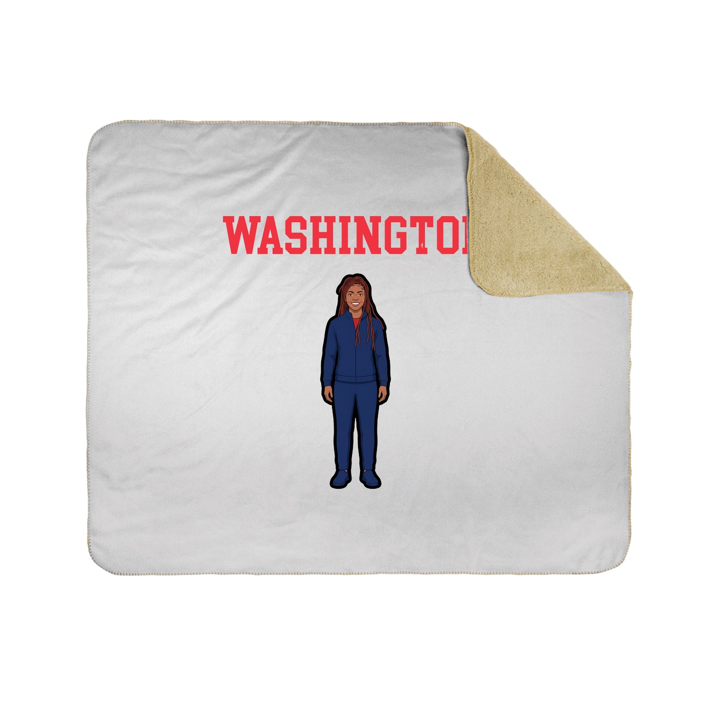 Throw Blanket — Shirsey in White