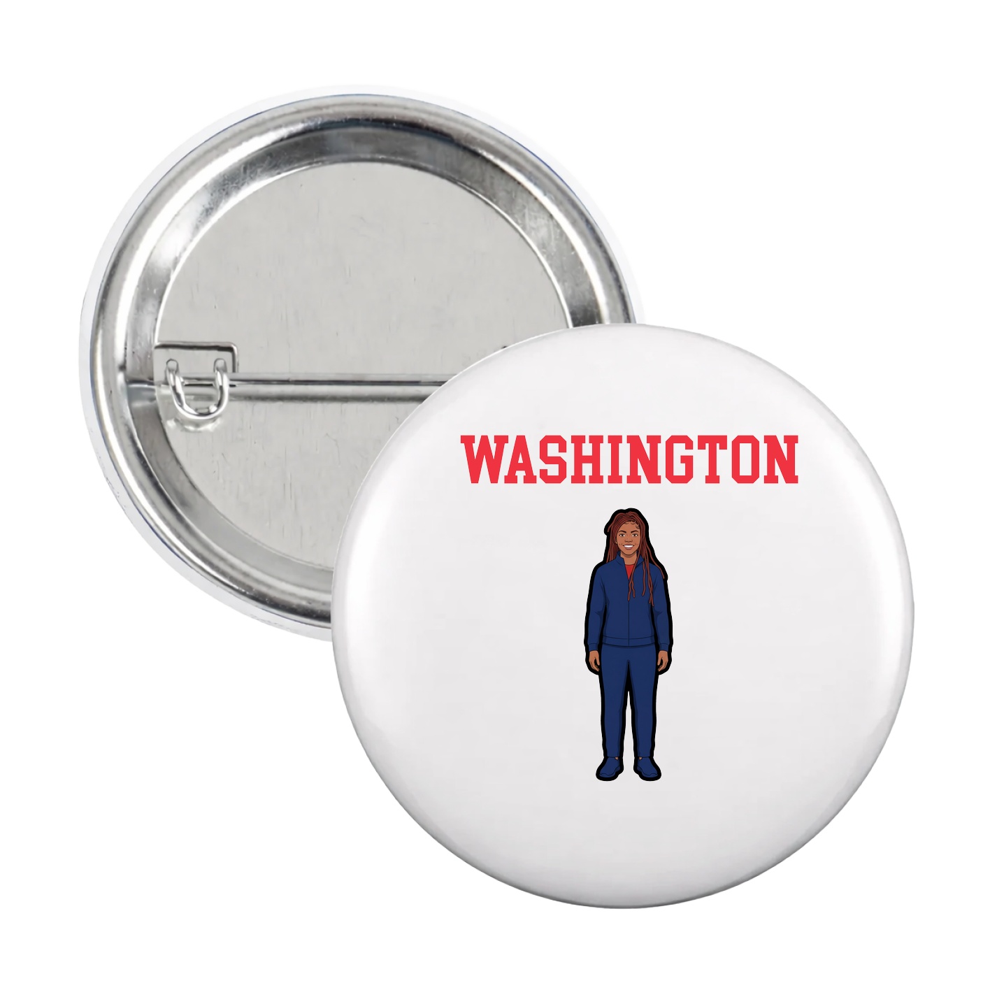 Game Day Button — Shirsey in White